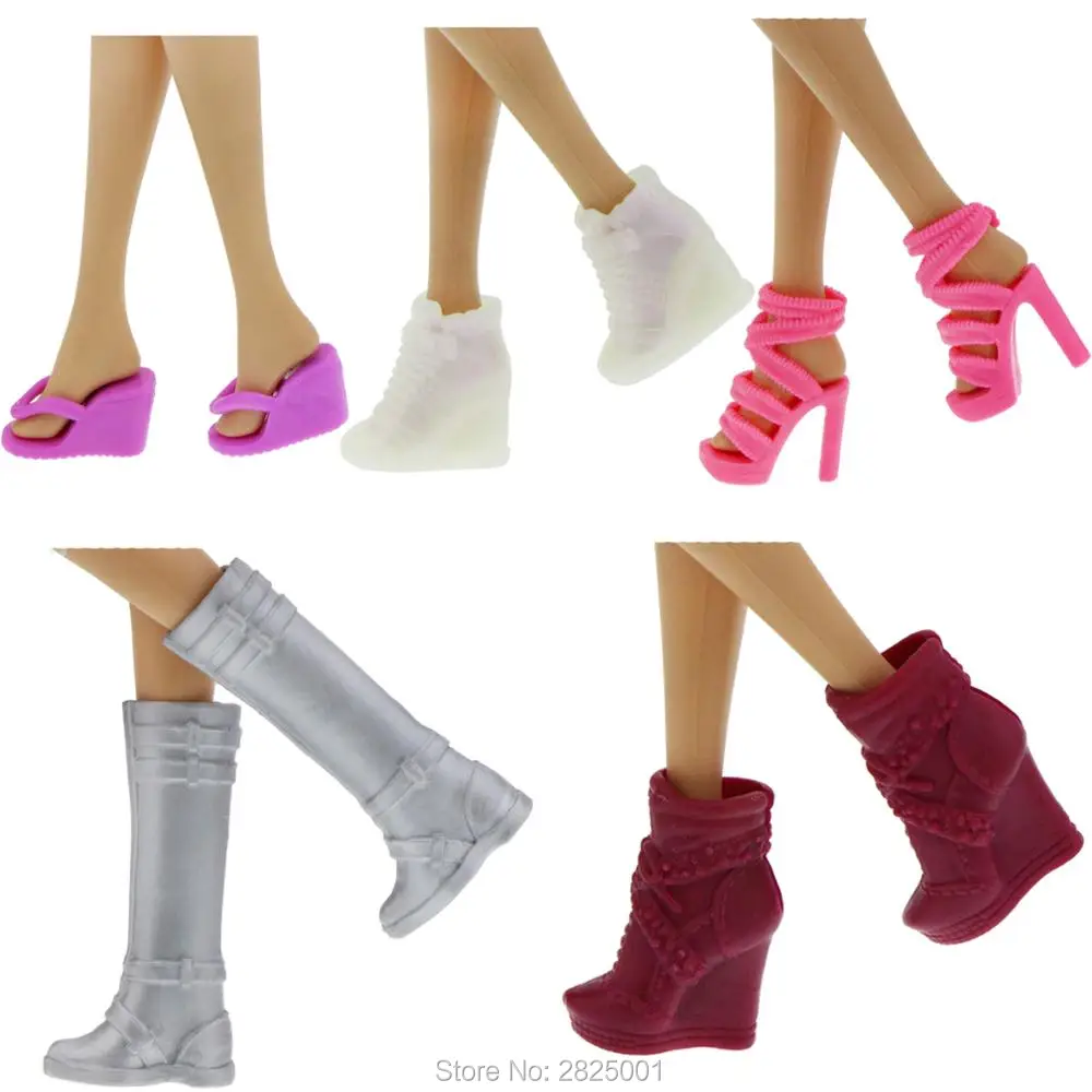 5 пар серебристо серый сапоги на высоком каблуке Шлёпанцы для женщин смешивания