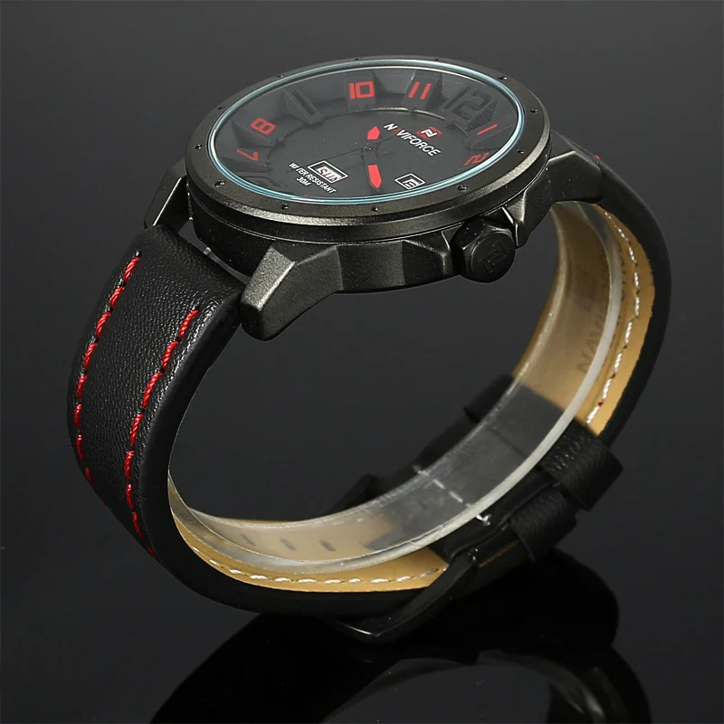 2016 Новинка Бизнес кварцевые часы Для мужчин Спорт Военная Униформа Часы Кориум