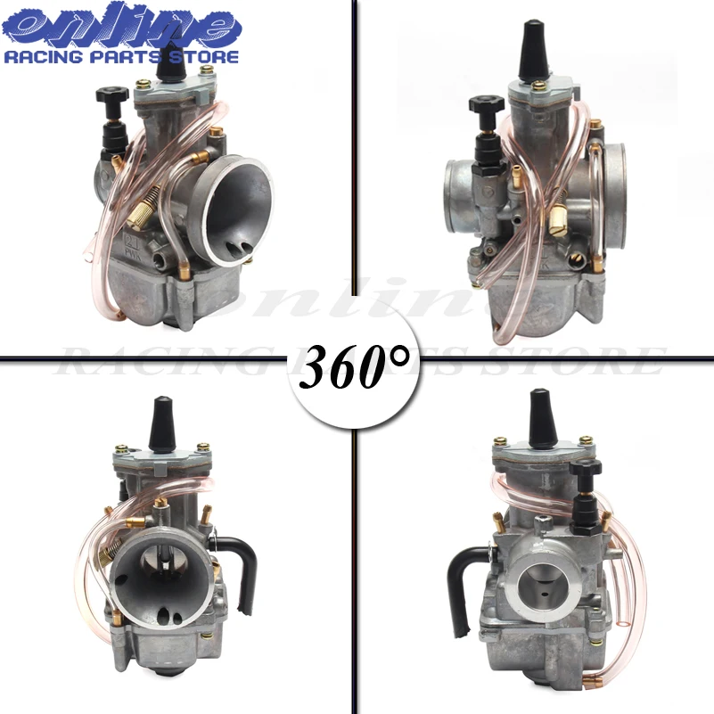 Motorcycle PWK Carburetor for keihi pwk carburetor Carb 21mm 24mm 26mm 28mm 30mm 32mm 34 mm with power jet fit on racing motor