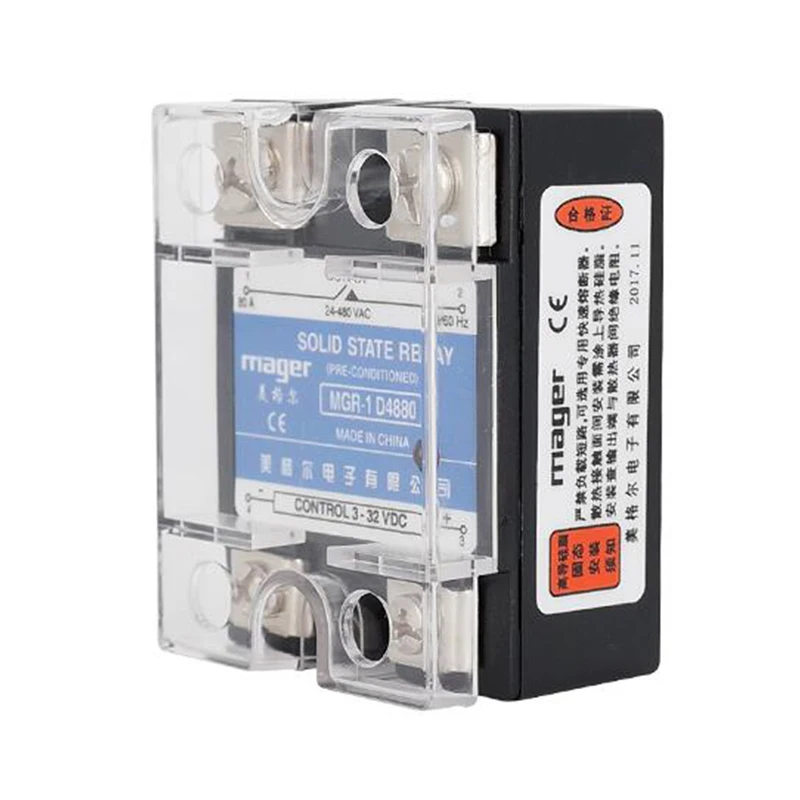 Реле для умного дома силовые аксессуары SSR 80A Однофазное твердотельное реле