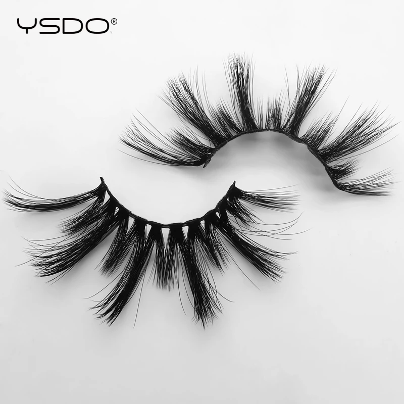 Ресницы 3d норковые YSDO 1 пара 25 мм ресницы драматические натуральные накладные