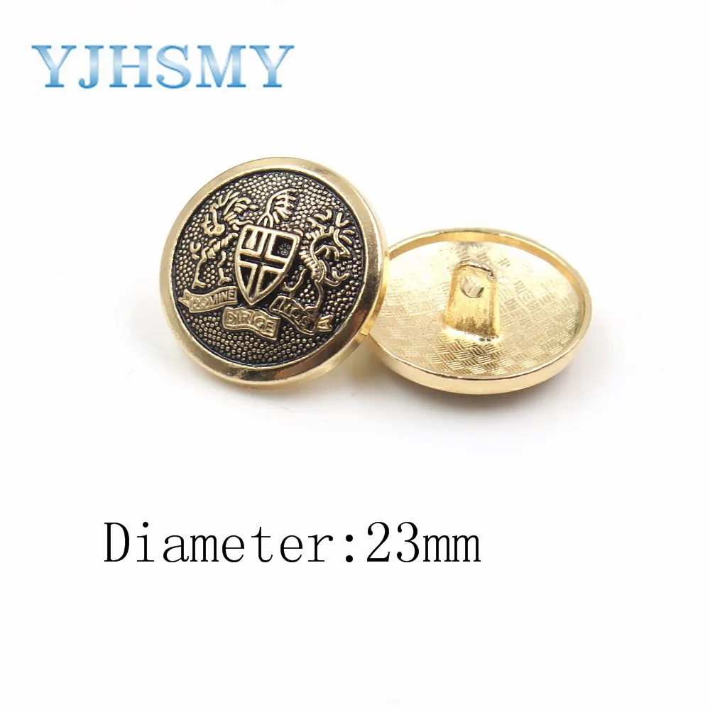 YJHSMY A 19512 555 10 шт./лот 23 мм высококачественные металлические пуговицы кардиганы
