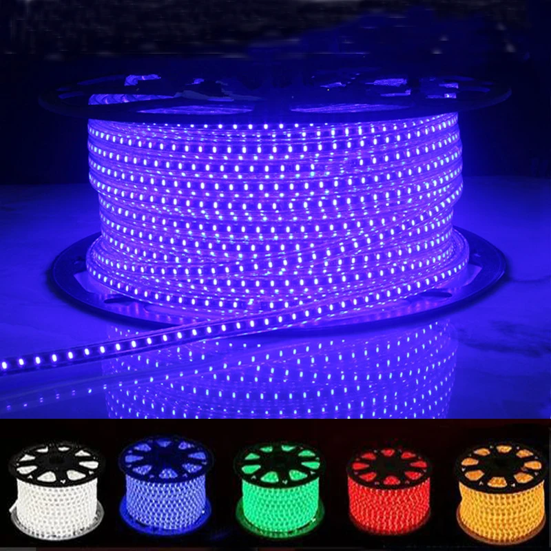 Водонепроницаемая светодиодная ленсветильник 120 В светодиодов/м|waterproof led strip