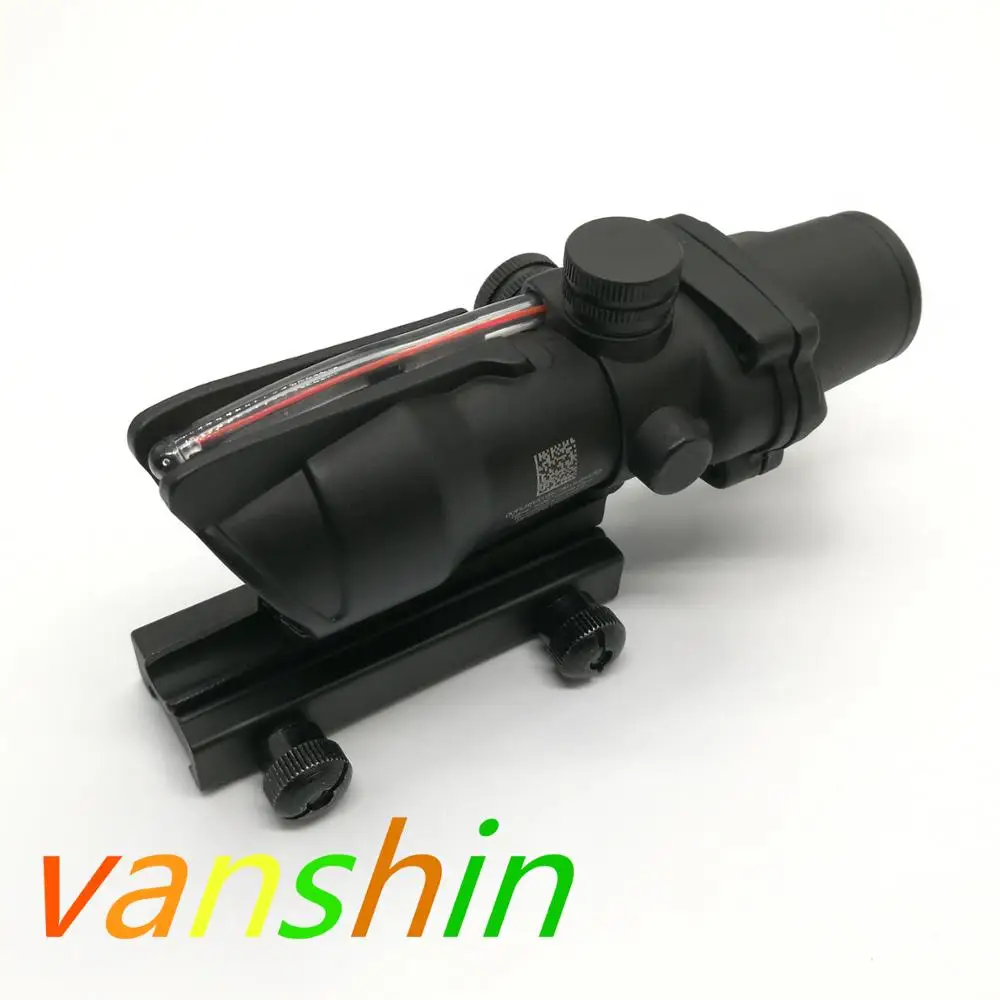 Trijicon ACOG 4x32 красный Волокно реального прицел Crosshair устройства BDC тактический Охота