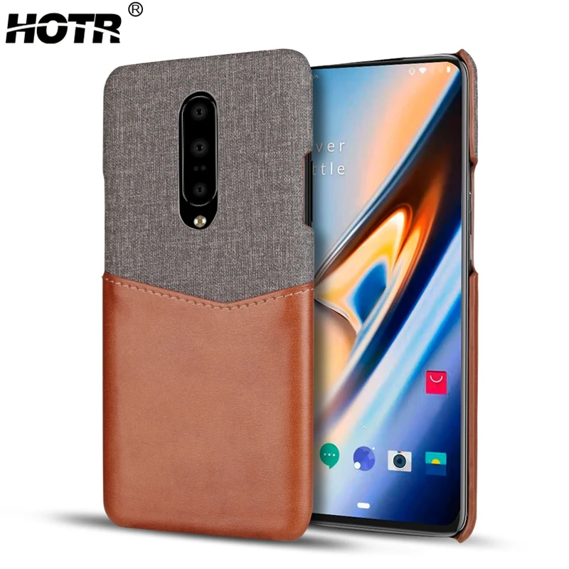 Для Oneplus 7 Pro Кожаный чехол для 6 Обложка на заднюю панель из искусственной кожи 6T