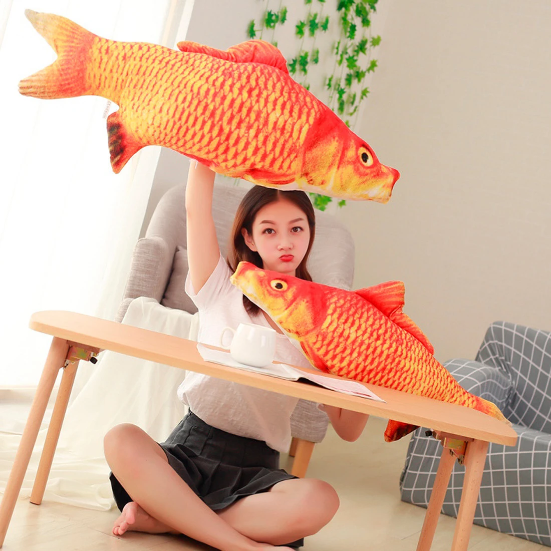 3D креативный питомец, кошка, котенок, жевательные игрушки для кошек, кошачья мята, мягкая Рыбка, интерактивный котенок, продукт для кошек, имитация рыбы, играющая игрушка