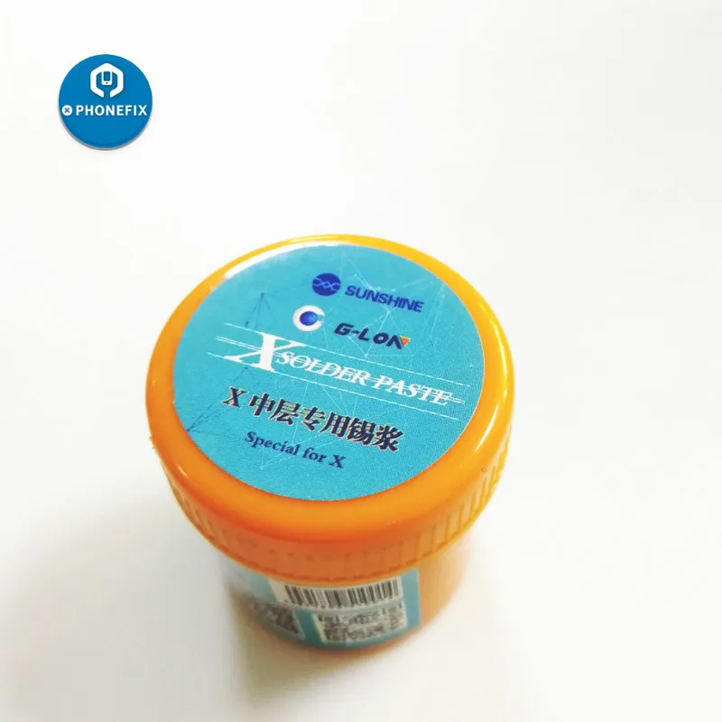 Solder Paste PHONEFIX G-Lon средняя доска BGA трафарет завод Оловянная платформа с паяльной пастой для iPhone X ремонт материнских плат Инструменты - Цвет: Solder Paste