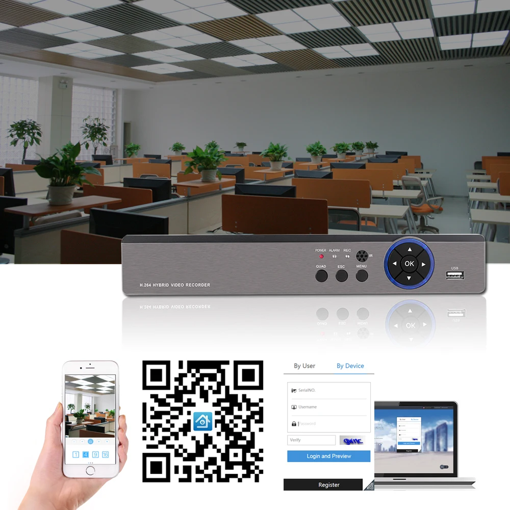 4CH AHD видеорегистратор H.265 + 4K 5MP Hi3521A 4 канала 5 в 1 Гибридный DVR Wifi XVi TVi CVI IP 8MP NVR для