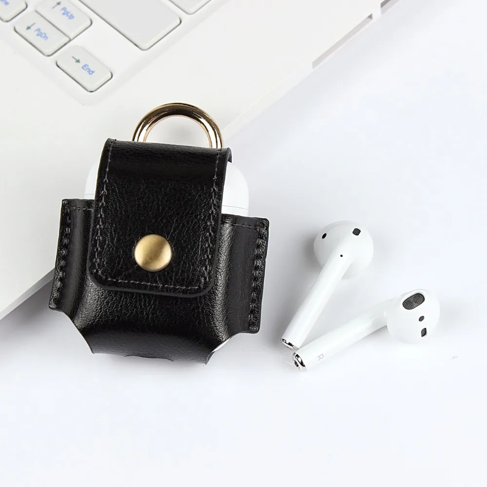 DNGN бумажник из натуральной кожи чехол для Airpods сумка Apple гарнитура наушники Bluetooth
