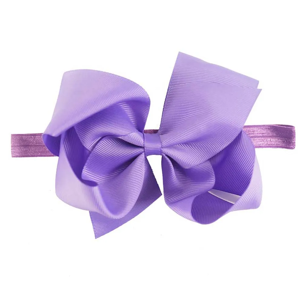 Повязка на голову для девочек эластичная лента в рубчик аксессуар волос 6