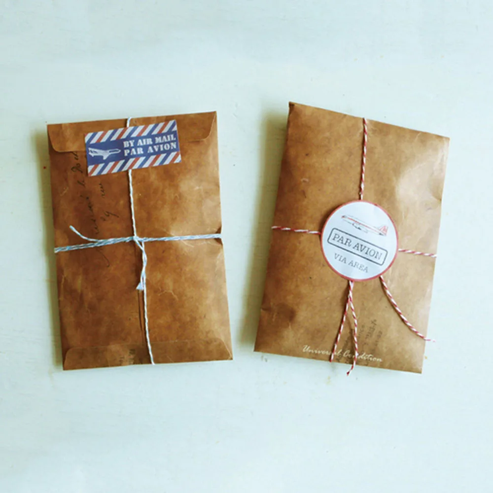 Конверты восковые в винтажном стиле из крафт-бумаги 10 шт./лот | Канцтовары для