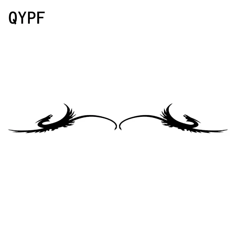 QYPF 20 см * 2 7 Модный Феникс Fly Racing этнический Декор автомобиль наклейка на окно
