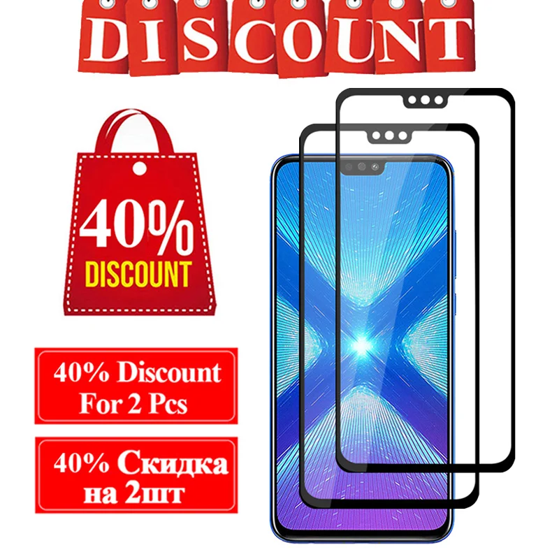 8x max Защитное стекло для Huawei Honor 8 xmax 8c c x c8 x8 протектор экрана huawey hono закалённое