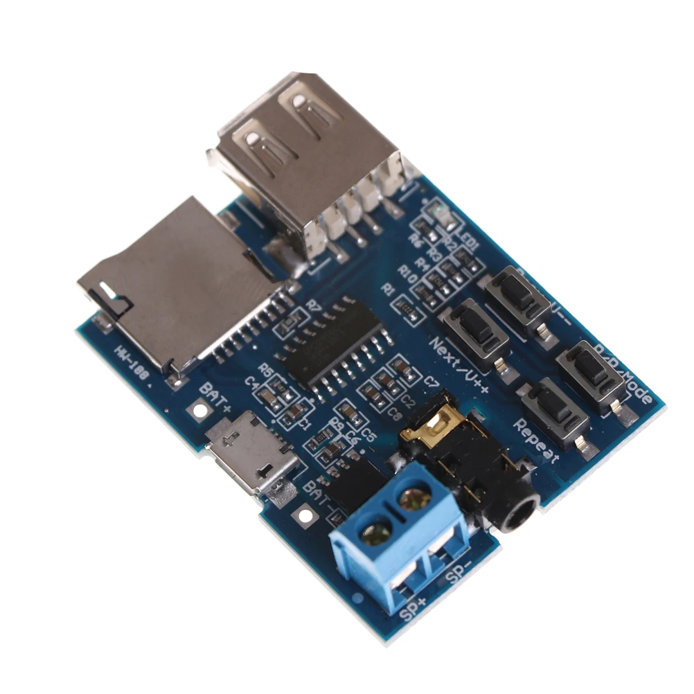 

TF Card U Disk MP3 Decoder Board Audio Amplifier Decoding Audio Player Module