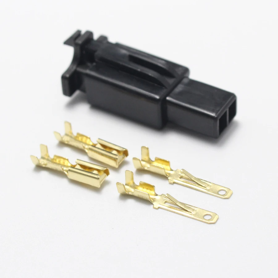 5 комплектов 2 8 мм 2pin комплект автомобильных электрических разъемов 2P гнездовой