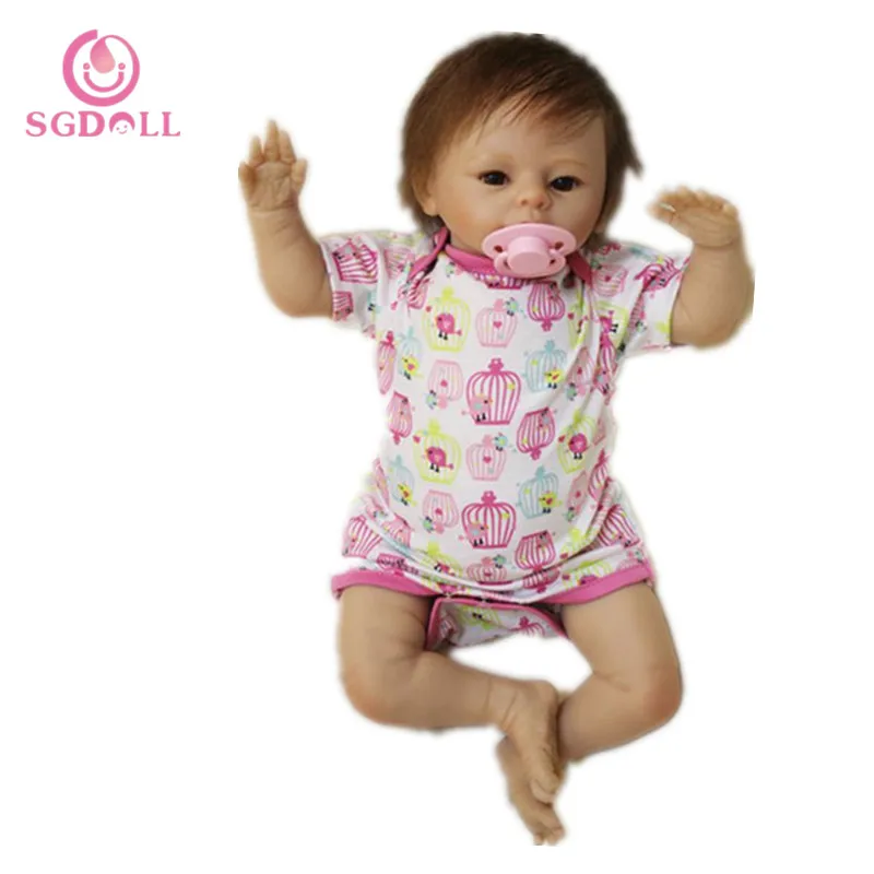 48 см/19 &quotреалистичные ручной работы Reborn Baby Doll винил новорожденных Реалистичные