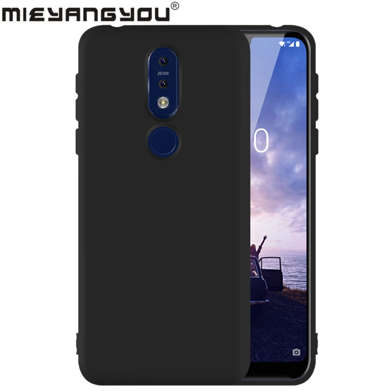 Черные матовые силиконовые чехлы для Nokia 7 5 2 3 8 9 6 2018 ультра тонкий мягкий ТПУ