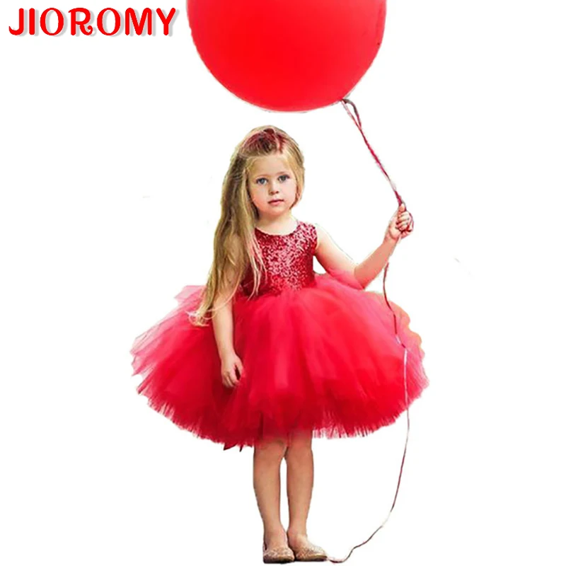 JIOROMY/Новые летние платья для малышей и детей расшитые блестками 2019 | Детская