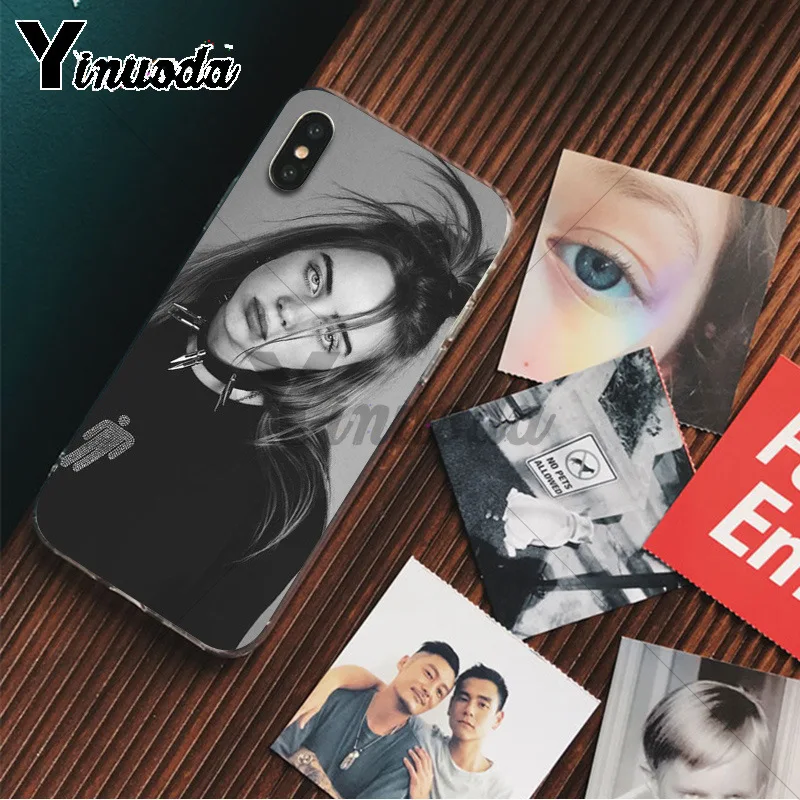 Yinuoda Billie Eilish 13 Девушка ТПУ чехол для телефона оболочка для Apple iPhone 8 7 6 6S Plus X XS MAX 5 5S SE XR Чехлы для мобильных телефонов