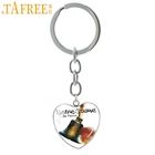 TAFREE брелоки с изображением скалы металла здания Парижская дама Эйфелева фотография искусства металлические брелоки E699