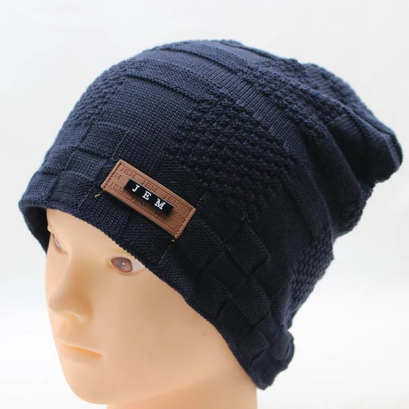 Bingyuanhaoxuan Марка вязать Для мужчин зимняя шапка шапки толстые Skullies В Капот Шапки