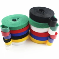 hot 3meters reusable adhesive fastener tape back to back strong hooks and loops fasteners cable ties curtain fastener magic tape