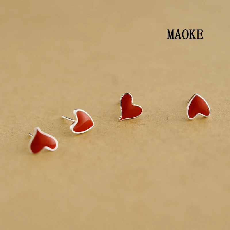 Акция милые Креативные красные эпоксидные ногти Love 925 с белым грибком модные