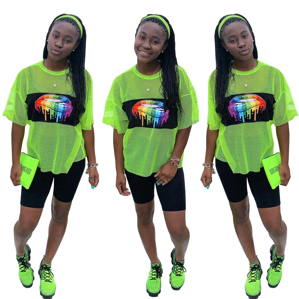 Лидер продаж 2019 модная женская пикантная футболка в европейском и американском