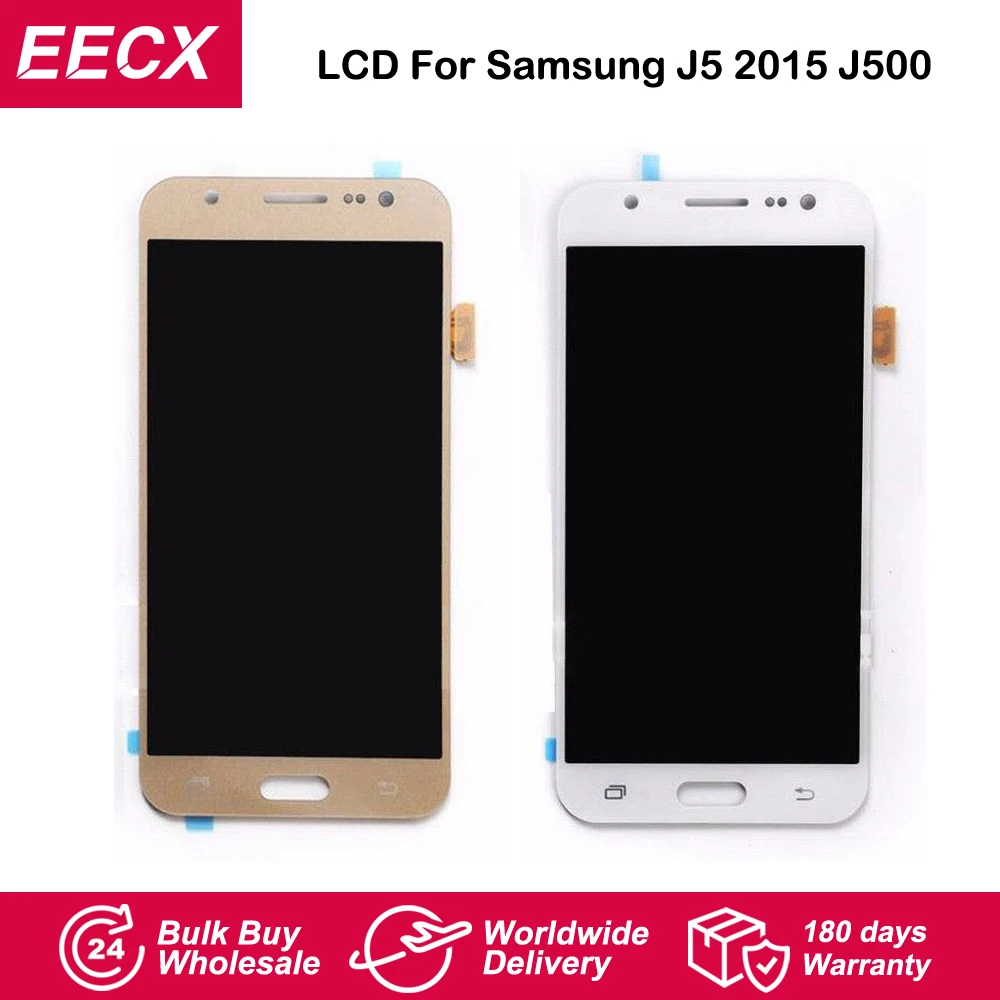 J500 AMOLED LCD для Samsung Galaxy J5 2015 J500FN J500G J500Y J500M дисплей сенсорный датчик дигитайзер