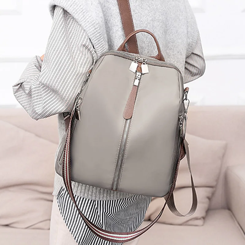 Рюкзак с двойной молнией многофункциональная ткань Оксфорд Модный повседневный