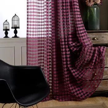 Бесплатная доставка оптовая продажа искусственная вышивка готовый тюль