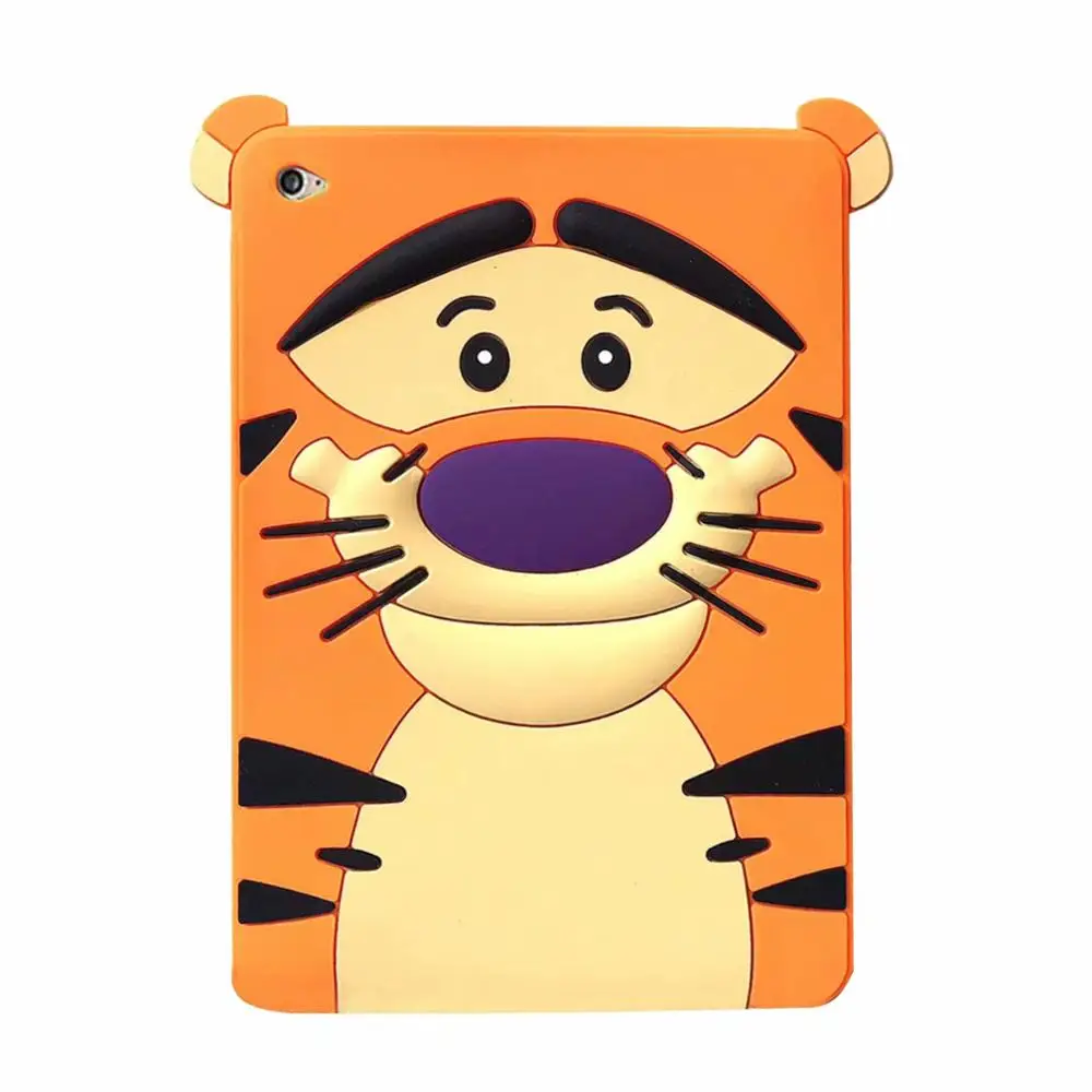 For iPad 9.7 2017 Мягкий силиконовый чехол на заднюю панель для iPad Pro 9,7 10,5 Tablet чехол с животным узором для iPad 2/3/4 Air 1 2 Mini 1 2 3 4 чехол+ ручка - Цвет: For iPad 9.7 2017