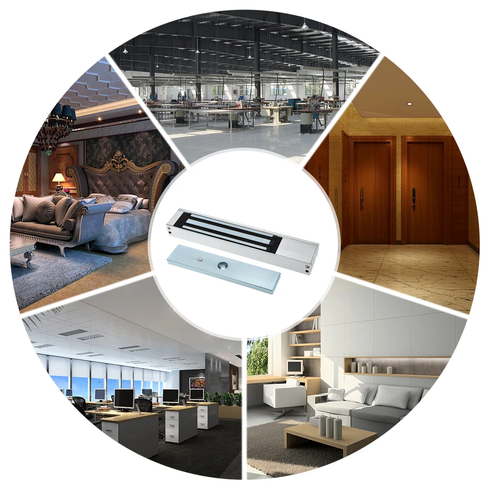Однодверный Электрический магнитный электромагнитный замок 12 В сила удержания