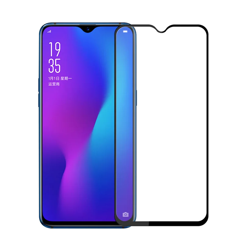3D закаленное стекло для OPPO K1 полное покрытие экрана Защитная пленка K1|Защитные