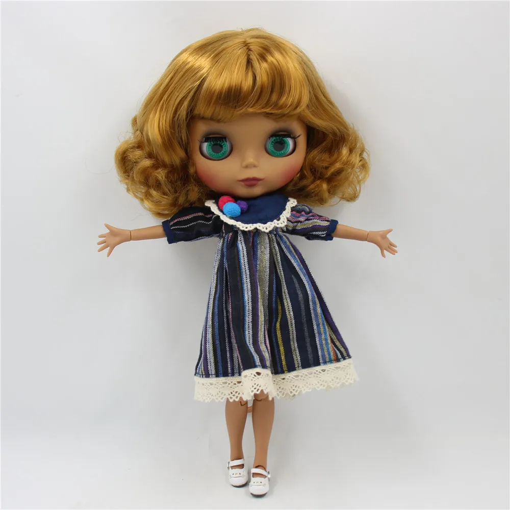 Кукла Blyth 1/6 шарнирная 30 см с черным матовым лицом Нет. BL0635 | Игрушки и хобби