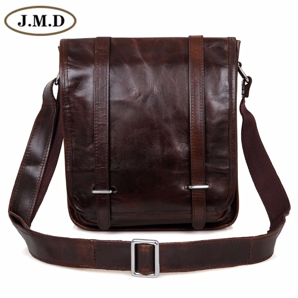 للبيع حقيبة صغيرة الرجال الطبيعي الحقيقي جلد البقر الرافعة حقيبة رجل رسول حقيبة عبر الجسم للرجال جلدية الكتف أكياس المنظم 7109C