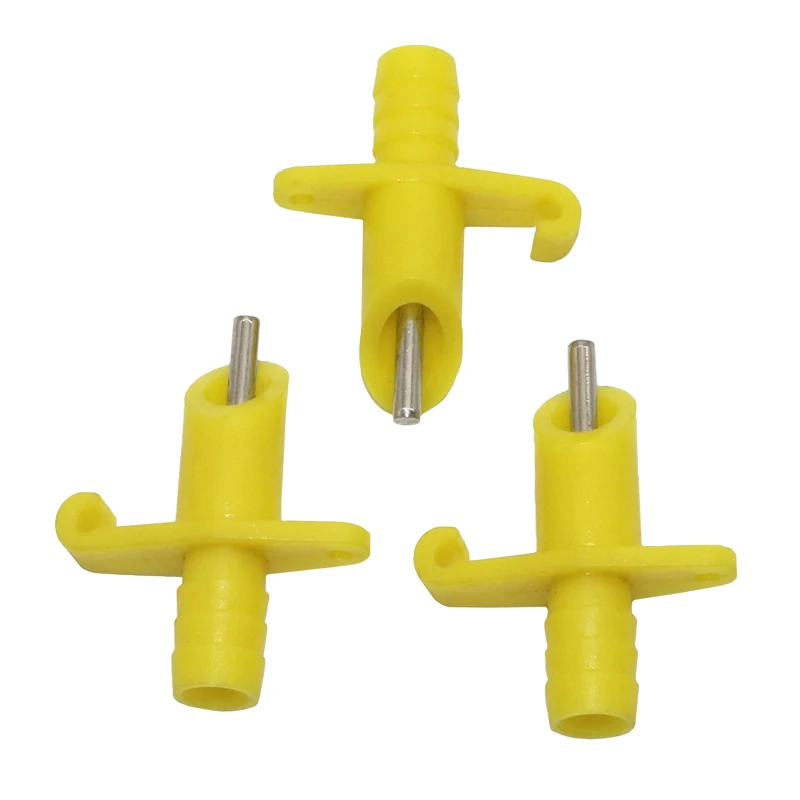 10 наборов желтых поилок для сосков кролика питьевые фонтаны кормушка животных