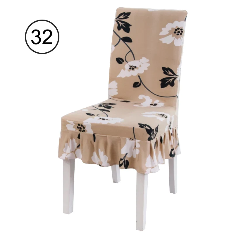 Универсальный полиэфирный эластичный чехол для стула, спандекс, эластичный лайкра, обеденный стул, чехлы для банкета, домашний Свадебный Декоративный домашний текстиль - Цвет: DSN 32