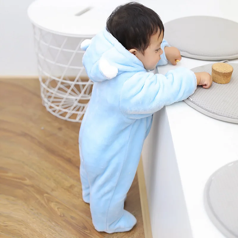 Baby onesies thickening autumn winter baby clothes newborn cotton coat |