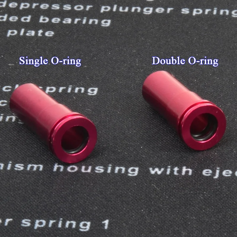 

High seal CNC Aluminum Double O-ring Air Seal Nozzle for M4 M16 Series Airsoft AEG hunting accessories