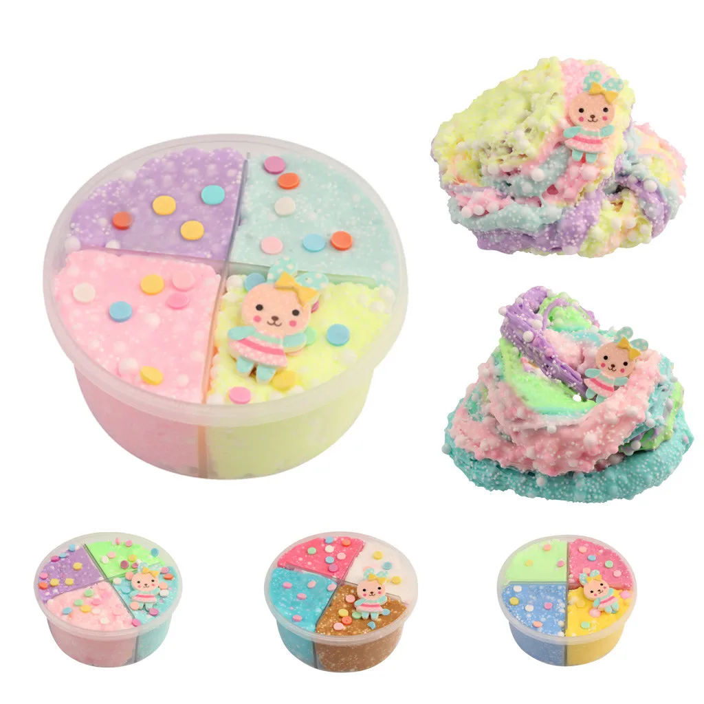 Пушистый Floam Slime Красивая Луна красочные облака слизи шпатлевка Ароматические стресс дети 60 мл антистресс шпатлевка глина игрушка A515