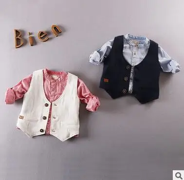 Жилет грудью детей хлопок жилет маленький мальчик костюм курица сердца летом