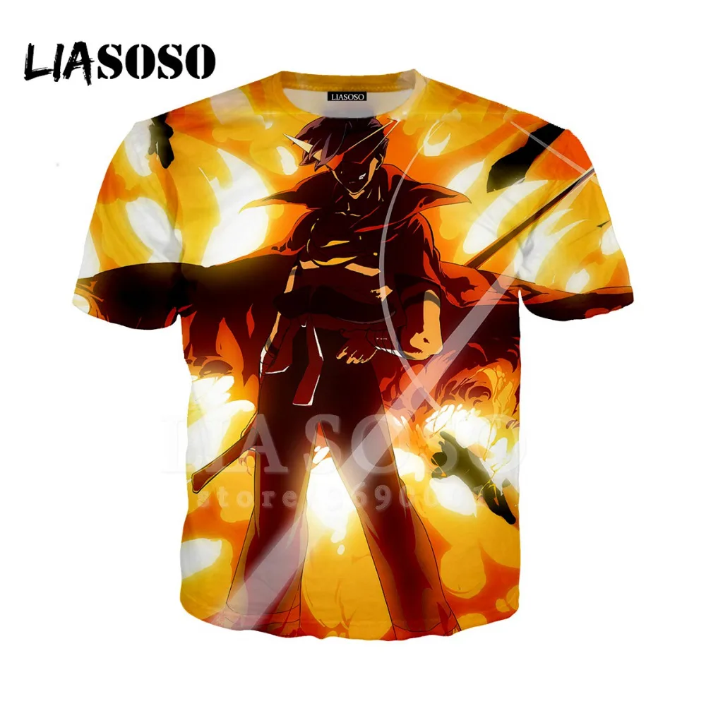 Женская и мужская футболка с 3D принтом Tengen Toppa Gurren Lagann Simon kamina Yoko летняя в стиле хип
