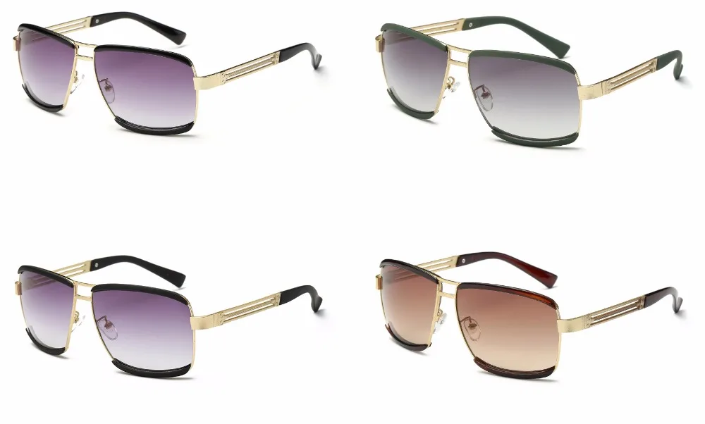 

TRIUMPH VISION UV400 Protection Sunglasses Women Gradient Brown Lens Shades Metal Wrap Sun Glasses For Women Fashion Brand