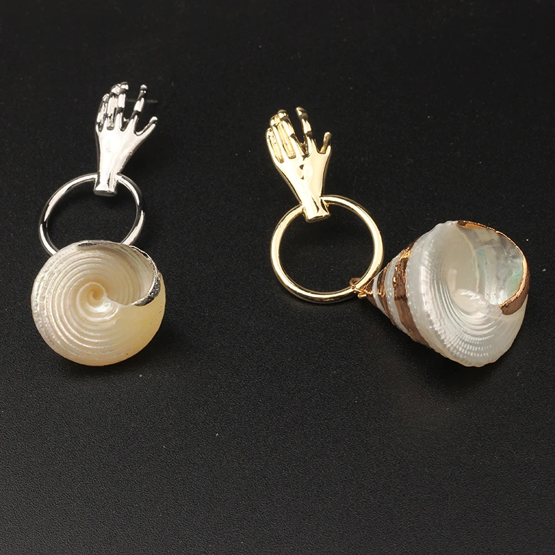 Золотые серебряные серьги из сплава цинка металлические натуральные капли