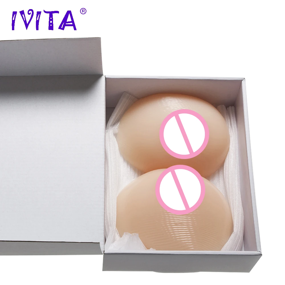 Силиконовые формы груди IVITA 600g для трансвеститов поддельные протезы грудь