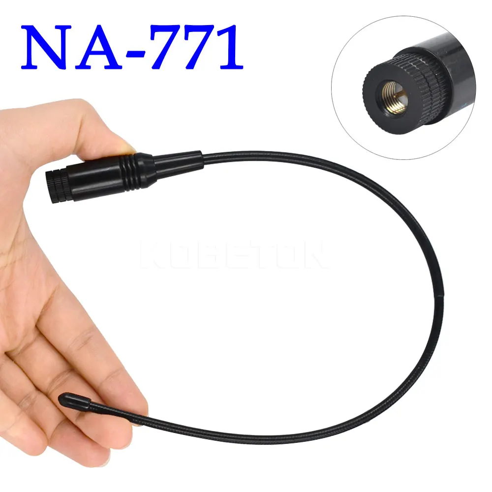 Kebidumei полностью NA 771 SMA M Мужская мягкая антенна двухстороннее радио VHF/UHF 144/430MHz для