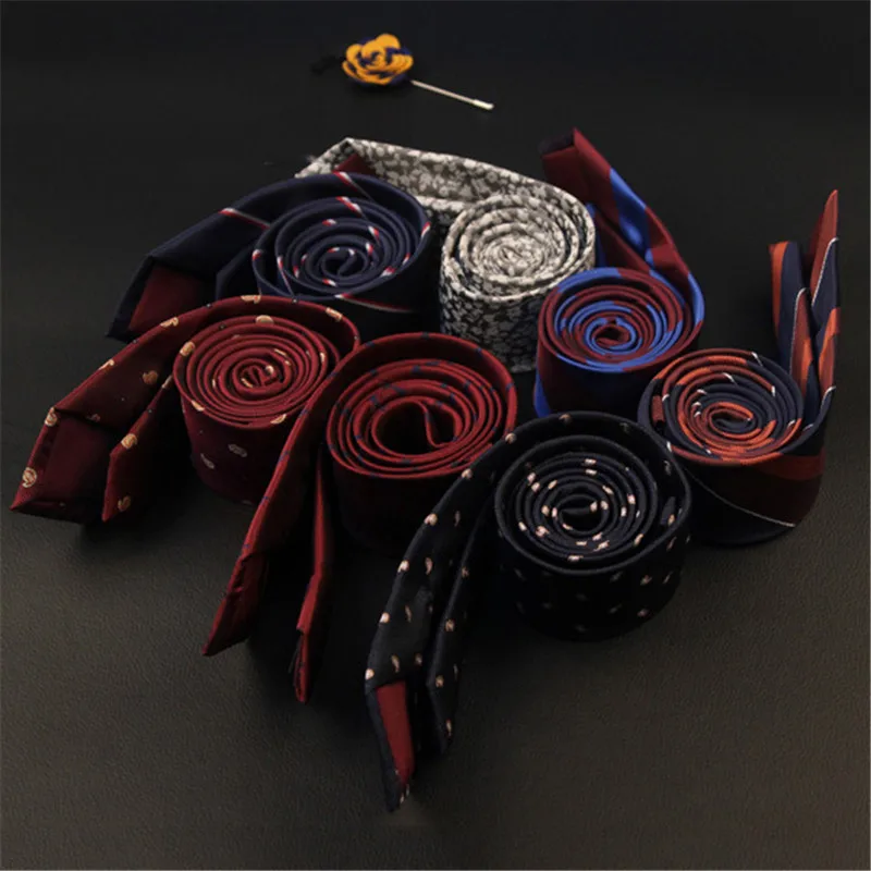 6 см обтягивающие полосатые галстуки для мужчин клетчатый галстук с принтом на