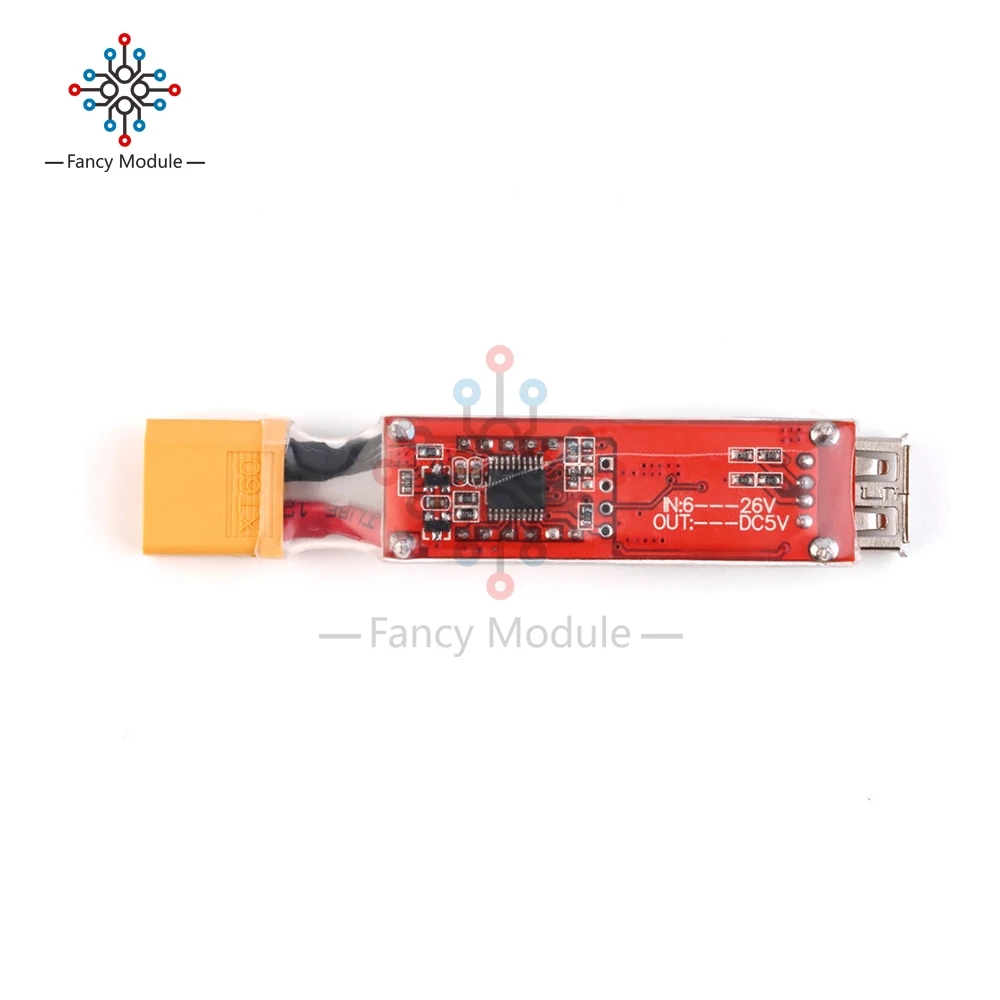 2S-6S литиевая Lipo батарея XT60 разъем к USB 5V зарядное устройство конвертер Модуль