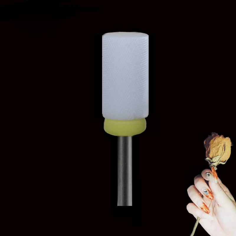 

White Ceramic Nail Drill Bit - Large Barrel Bit XF